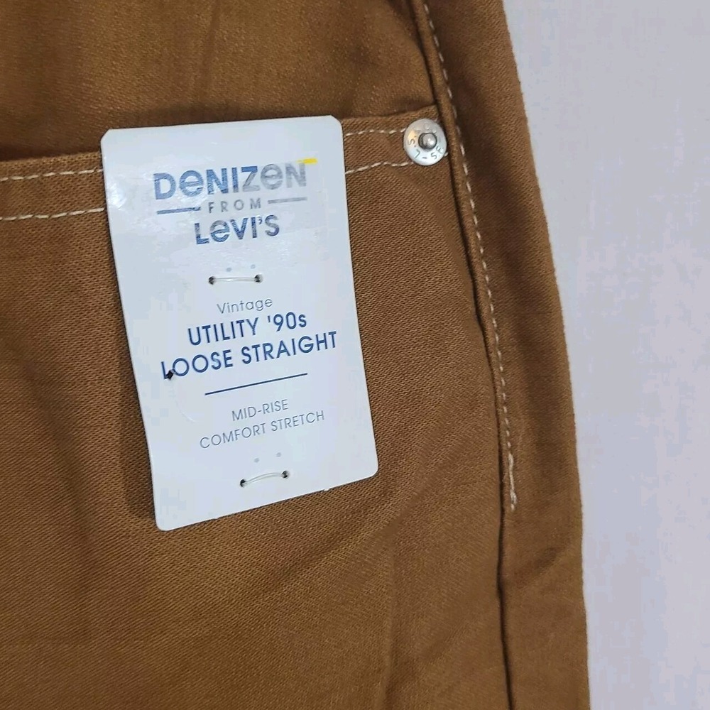NWT DENIZEN from Levi's Women's Mid Rise Loose Fit Full Straight Jeans   12/W31 - Picture 4 of 5